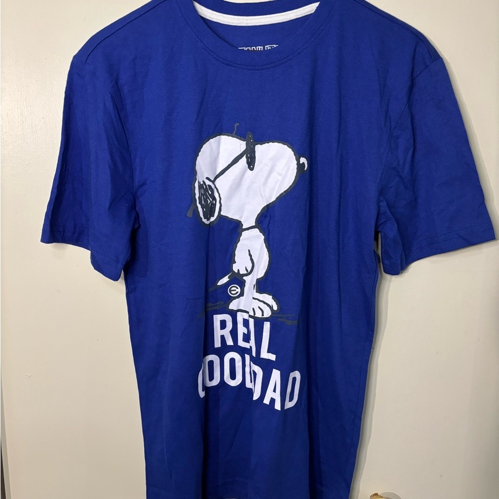 Peanuts Blue and White T-Shirt